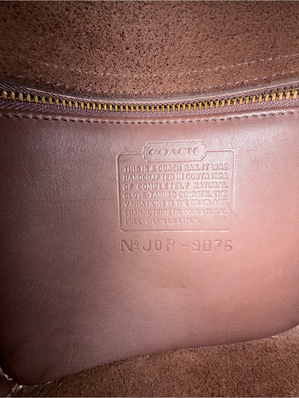Coach Vintage Companion Flap Costa Rica Leather Crossbody Bag Mahogany EUC - Picture 11 of 14